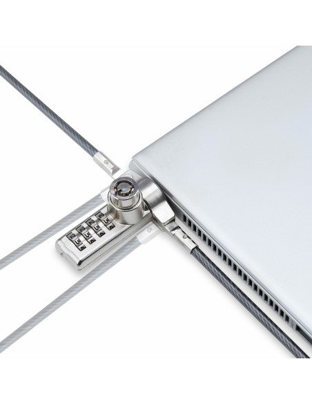StarTech.com Cavo di Sicurezza per Notebook a duplice accesso da 2m, con chiave identica e a combinazione per dispositivi
