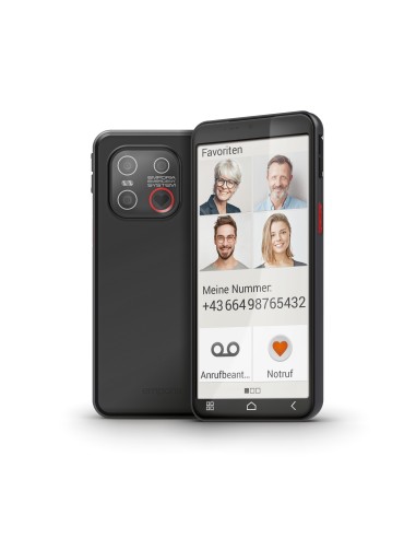 Emporia emporiaSMART.6lite 13,8 cm (5.45") Android 13 4G USB tipo-C 6 GB 128 GB 3600 mAh Nero, Argento