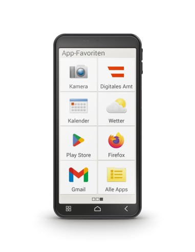 Emporia emporiaSMART.6lite 13,8 cm (5.45") Android 13 4G USB tipo-C 6 GB 128 GB 3600 mAh Nero, Argento
