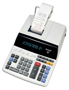 Sharp EL-2607V calcolatrice Desktop Calcolatrice con stampa Bianco