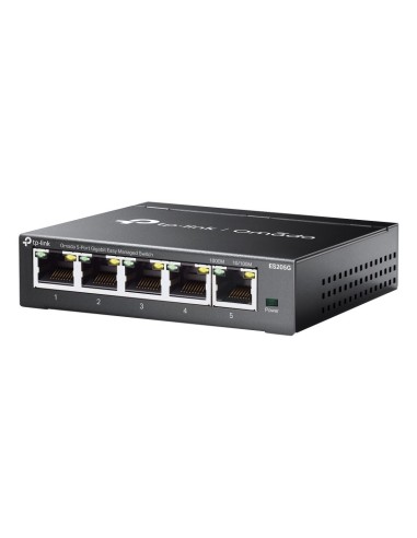 TP-Link Omada ES205G switch di rete Gestito Gigabit Ethernet (10 100 1000) Nero