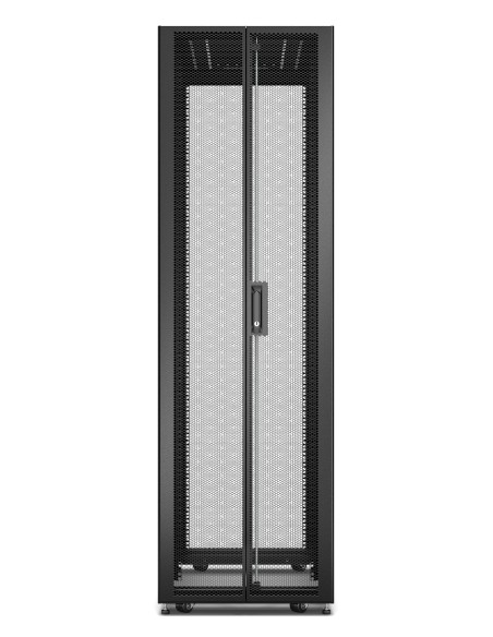 APC EASY RACK 600MM 42U 800MM WITH ROOF SIDE PANEL CASTORS FEET AND 4 BRACKETS NO BOTTOM BLACK Rack indipendenti Nero