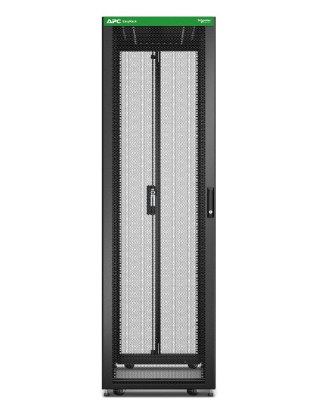 APC EASY RACK 600MM 42U 800MM WITH ROOF SIDE PANEL CASTORS FEET AND 4 BRACKETS NO BOTTOM BLACK Rack indipendenti Nero