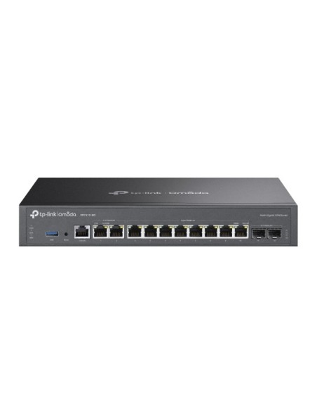 TP-Link Omada ER7412-M2 router cablato 2.5 Gigabit Ethernet, Gigabit Ethernet Nero