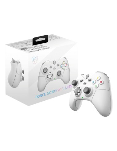 MSI FORCE GC300 WIRELESS WHITE Bianco USB 2.0 Gamepad Analogico PC