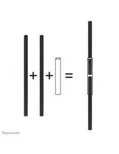 Neomounts FPMA-CPCONNECTBLACK Connettore per tubo di prolunga 2