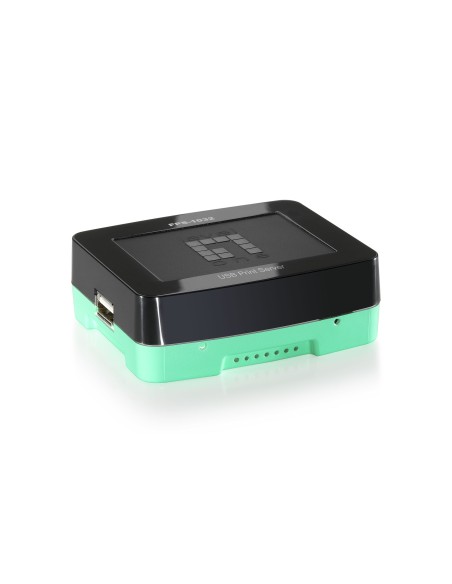 LevelOne FPS-1032 server di stampa LAN Ethernet Nero, Verde