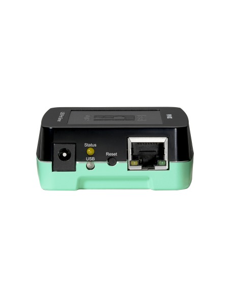 LevelOne FPS-1032 server di stampa LAN Ethernet Nero, Verde