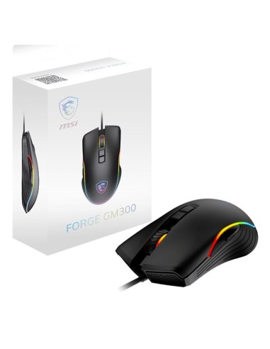 MSI FORGE GM300 mouse Gaming Ambidestro USB tipo A Ottico 7200 DPI