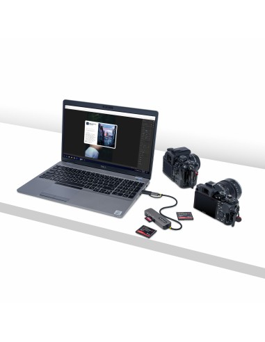StarTech.com Lettore di schede di memoria multimediale USB 3.0, lettore di schede SD microSD CompactFlash, adattatore portatile