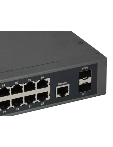 LevelOne GEP-2652 switch di rete Gestito L2 Gigabit Ethernet (10 100 1000) Supporto Power over Ethernet (PoE) Grigio