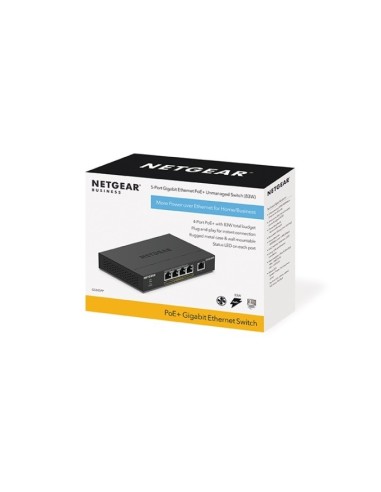 NETGEAR GS305PP Non gestito Gigabit Ethernet (10 100 1000) Supporto Power over Ethernet (PoE) Nero