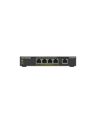NETGEAR GS305Pv3 Non gestito Gigabit Ethernet (10 100 1000) Supporto Power over Ethernet (PoE) Nero