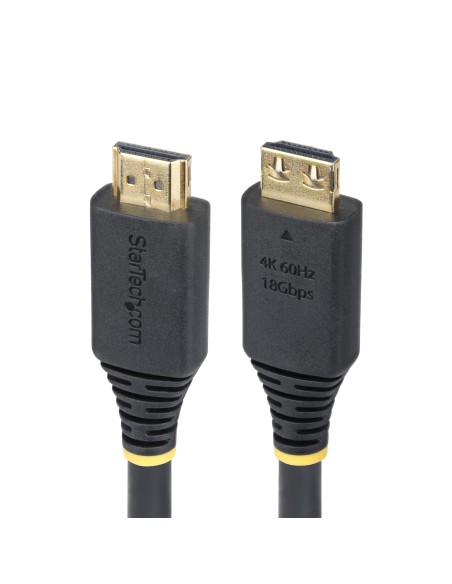 StarTech.com Cavo HDMI 2.0 ad Alta Velocità da 4,5m con Connettori a Scatto, 4K 60Hz 1440p 144Hz, HDR10 HDCP 2.2 ARC, 18Gbps.