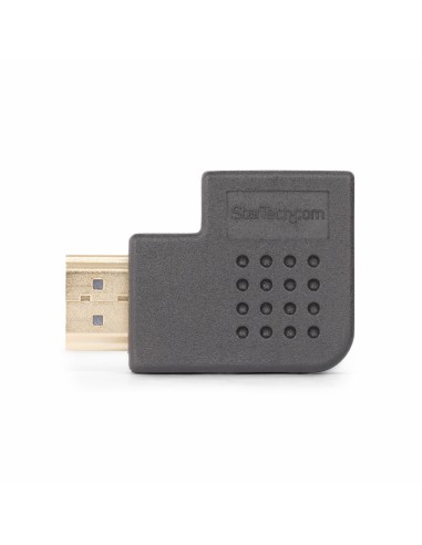 StarTech.com Adattatore HDMI 2.0 ad angolo retto da maschio a femmina, salvaporta HDMI ad alta velocità orizzontale a 90 gradi,