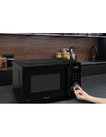 Hisense H23MOBSD1HG forno a microonde Nero Microonde con grill Superficie piana 23 L 800 W
