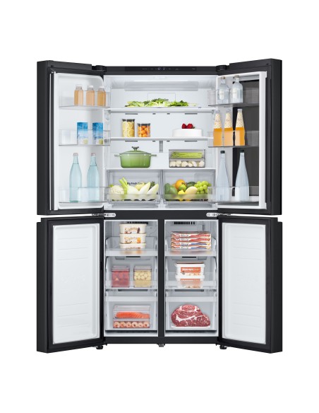 LG InstaView GMV860EPDE Frigorifero Multidoor Slim, Classe E, 530L, Wi-Fi, Linear Cooling, Essence Matte Black