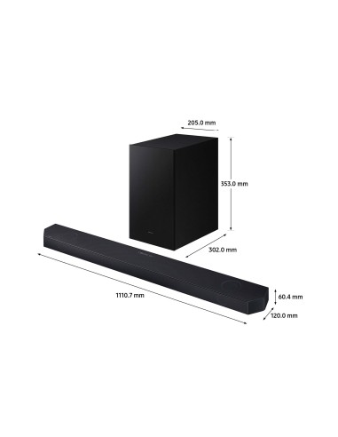 Samsung Soundbar HW-Q700D ZF Serie Q, 9 Speaker, Wireless Dolby Atmos, Audio a 3.1.2 Canali, Q-Simphony, Compatibile con Alexa