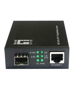 LevelOne GVT-2051 convertitore multimediale di rete 10000 Mbit s Nero