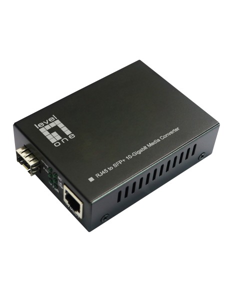 LevelOne GVT-2051 convertitore multimediale di rete 10000 Mbit s Nero