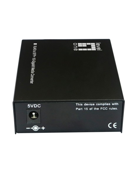 LevelOne GVT-2051 convertitore multimediale di rete 10000 Mbit s Nero