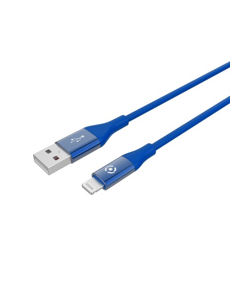 Celly USBLIGHTCOLORBL cavo Lightning 1 m Blu