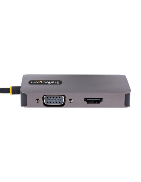 StarTech.com Adattattore USB C a HDMI DVI o VGA, Adattatore video multiporta fino a 4K 60Hz, Compatibile con Thunderbolt 3 e 4,