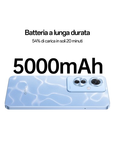 OPPO Reno11 F 5G Smartphone, AI Tripla fotocamera 64+8+2MP, Selfie 32MP, Display 6.7” 120HZ AMOLED FHD+, 5000mAh, RAM