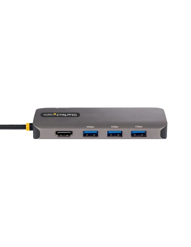 StarTech.com Adattatore USB C Multiporta, Video HDMI 4K 60Hz, Hub USB 3.2 a 3 porte USB-A 5Gbps , 100W Power Delivery