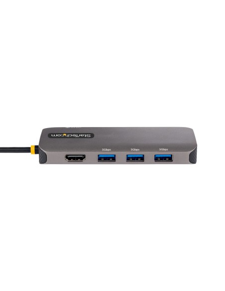 StarTech.com Adattatore USB C Multiporta, Video HDMI 4K 60Hz, Hub USB 3.2 a 3 porte USB-A 5Gbps , 100W Power Delivery