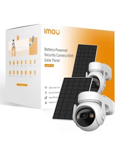 Imou Cell PT Lite Kit - Telecamera da Esterno a batteria con risoluzione 2K (3MP), Rilevamento Movimento Umano, Visione 2