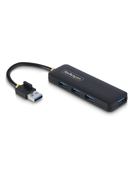 StarTech.com Hub USB-A a 4 porte, 5 Gbps, alimentato via bus, mini hub USB da viaggio portatile, splitter USB 3.0 multiporta,