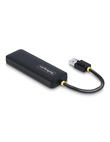 StarTech.com Hub USB-A a 4 porte, 5 Gbps, alimentato via bus, mini hub USB da viaggio portatile, splitter USB 3.0 multiporta,