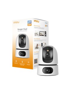 Imou Ranger DUAL 6MP (3MP+3MP) Telecamera WiFi Interno con Doppia Lente, 360°PTZ Telecamera da Interno, Rilevamento Umano,