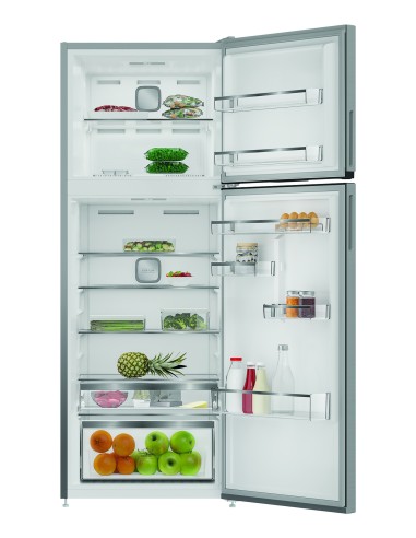 Hotpoint Ariston HPAD2 6472 XP4E Frigorifero doppia porta a libera installazione, Dual no frost, 70cm, Classe E, Pet Inox, 38