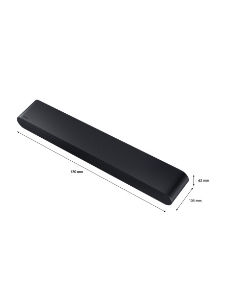 Samsung Soundbar HW-S60D ZF Serie S, 7 Speaker, Wireless Dolby Atmos, Audio a 5.0 Canali, Q-Simphony, Black 2024