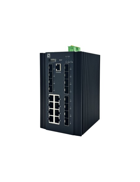LevelOne IGX-2072 switch di rete Gestito L2+ Gigabit Ethernet (10 100 1000) Nero