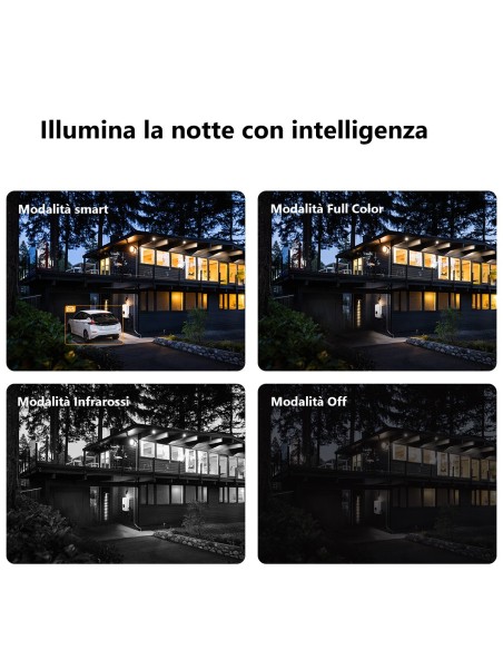 Imou Cruiser 2C 2K (3MP) - Telecamera Wi-Fi Esterno Motorizzata 360° - Visione Notturna a Colori, IP66, Tracciamento