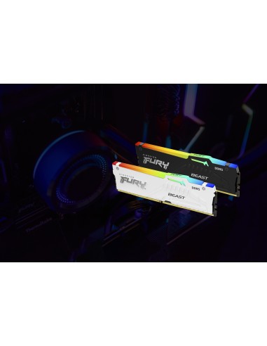Kingston Technology FURY Beast 16GB 6800MT s DDR5 CL34 DIMM White RGB EXPO