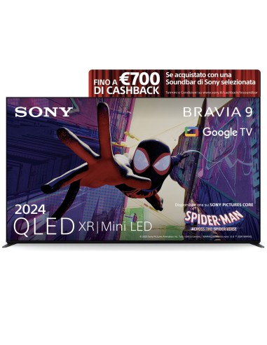 Sony BRAVIA 9 QLED (XR l Mini LED) 85 Pollici 4K HDR Google Smart TV (2024) | Gaming Menu per PlayStation 5, IMAX Enhanced,