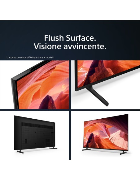 Sony BRAVIA | KD-65X80L | LED | 4K HDR | Google TV | ECO PACK | BRAVIA CORE | Flush Surface Design