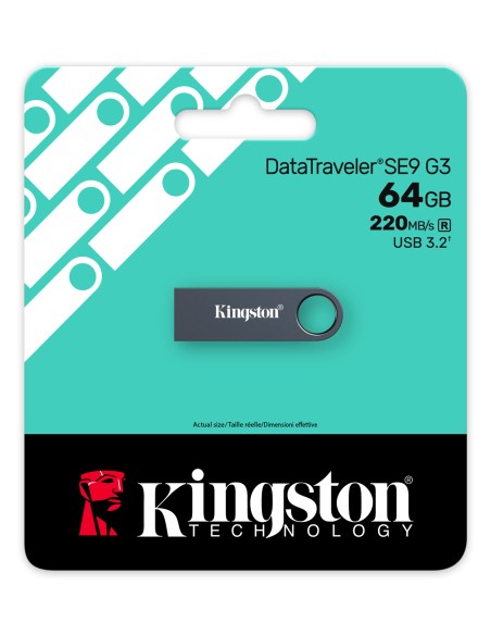 Kingston Technology DataTraveler 64GB SE9 G3 - Nichel scuro