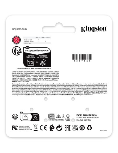 Kingston Technology DataTraveler 64GB SE9 G3 - Nichel scuro