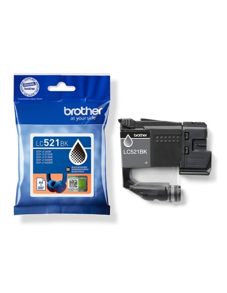 Brother LC521BK cartuccia d'inchiostro 1 pz Originale Nero