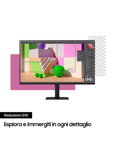 Samsung Monitor HRM ViewFinity S7 - S70D da 27'' UHD Flat