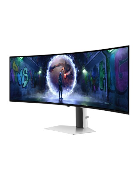 Samsung G93SD Monitor PC 124,5 cm (49") 5120 x 1440 Pixel Dual QHD OLED Argento