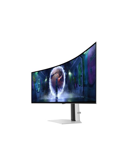 Samsung G93SD Monitor PC 124,5 cm (49") 5120 x 1440 Pixel Dual QHD OLED Argento