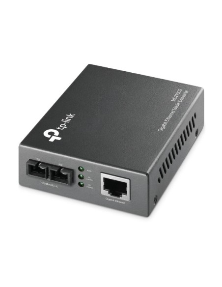 TP-Link MC210CS convertitore multimediale di rete 1000 Mbit s 1310 nm Modalità singola Nero