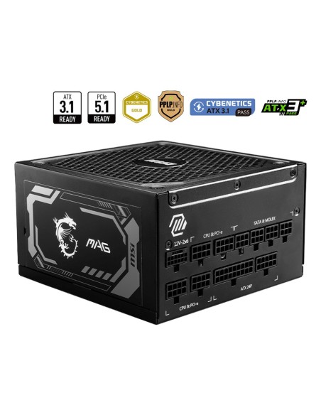 MSI MAG A1250GL PCIE5 alimentatore per computer 1250 W 24-pin ATX ATX Nero