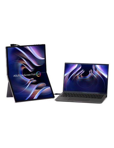 ASUS ZenScreen Fold OLED MQ17QH Monitor PC 43,9 cm (17.3") 2560 x 1920 Pixel Quad HD Argento